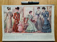 Die Modenwelt, Farb-Doppelseite Mit 5 Damen Und 1 Kind In Neuester Mode, Jahrgang, Nr. 13, 1. April 1905 - Boeken