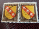 ARMOIRIE - Lorraine - 50c. - Brun, Jaune Et Rouge - Double Oblitérés - Année 1946 - - Usados