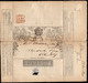 Used Mulready Envelope With Ad For Fire And Life Assurance. Torn Along Creases. - 1840 Mulready Envelopes & Lettersheets