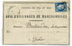 CHEMIN DE FER DU MIDI / Convoyeur Station FAUGERES Ligne N°95 Bedarieux à Beziers / Dept 33 Herault / 1875   Côte 340€ - 1849-1876: Classic Period