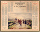 CALENDRIER GF 1928 - Remorque-nous, Charretier On T'en Supplie, Imprimeur Oberthur Rennes - Grossformat : 1921-40