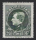 Belgique Albert 1er N°290A* 20fr Vert-gris  Tirage De Malines Tres Frais TTB - Neufs