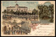 ALTE LITHO POSTKARTE GRUSS AUS LICHTENRADE BEI BERLIN WALD RESTAURANT CARL GUTHKE SAAL Kutsche Ansichtskarte Postcard AK - Tempelhof