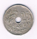 25 CENTIMES  1913 VL   BELGIE /2375/ - 25 Cents