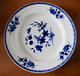 Grand Plat Porcelaine De Tournai Décor à La Mouche - 31,2 Cm - Bleu Intense - Doornik (BEL)