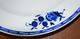 Grand Plat Porcelaine De Tournai Décor à La Mouche - 31,2 Cm - Bleu Intense - Doornik (BEL)