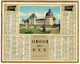 CALENDRIER GF 1962 - Chateau De Valençay - Imprimerie Oberthur Rennes - Grand Format : 1961-70