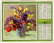 CALENDRIER GF 1963 - Bouquets De Fleurs, Imprimeur Oberthur Rennes (calendrier Double) - Grand Format : 1961-70