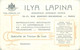 CARTE PUBLICITAIRE  Des éditions LAPINA Déssinateur ,imprimeur , Editeur PARIS - Industrial