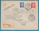 WW2 ILOT SAINT NAZAIRE Poche Atlantique 1944 Timbres PETAIN S Lettre Recommandée RF La Baule FRANCE 11 Novembre 1918 - War Stamps