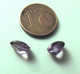 Améthyste Oval à Facettes 2 Carats (2 Pièces) - Brésil - Amethyst