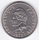 Polynésie Française. 10 Francs 1972. En Nickel - Polinesia Francesa