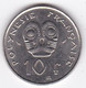 Polynésie Française. 10 Francs 1992 En Nickel - Französisch-Polynesien