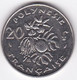 Polynésie Française. 20 Francs 1991,  En Nickel - Französisch-Polynesien