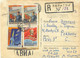 SOWJETUNION 1959 Pra.-R-Lupo-Bf Mit R-Stpl. "SARATOV" U. L1 "ABNA" Nach PARIS - Covers & Documents