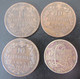 Italie / Italia - 3 Monnaies 10 Centesimi 1867 H Vittorio Emanuele II, 1893, 1894 BI Umberto I + 1 Jeton De Consommation - Colecciones