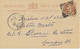 INDIA 1894 QV 1/4 Anna Postal Stationery Postcard Squared Circle KATRA/ALLAHABAD - 1882-1901 Impero
