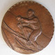 Médaille En Bronze Le Skieur – Ski, Par Louis Muller . 81 Mm - Winter Sports