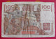 France. 100 Cent Francs Jeune Paysan. 04/06/1953. - 100 F 1945-1954 ''Jeune Paysan''