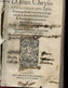 CON-FTANTINOPOLITANI COMMENTARIJ, QUI EXTANT IN FACROFANCTU IEFU CHRIFTI EUANGELIUM FECUNDUM MARCUM&LUCAM. - - D. IOAN. - Before 18th Century