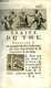 TRAITEZ NOUVEAUX & CURIEUX DU CAFE, DU THE ET DU CHOCOLATE - DUFOUR PHILIPPE SYLVESTRE - 1688 - Tot De 18de Eeuw