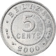 Monnaie, Belize, 5 Cents, 2000, Franklin Mint, TB+, Aluminium, KM:115 - Belize