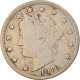 Monnaie, États-Unis, Liberty Nickel, 5 Cents, 1910, U.S. Mint, Philadelphie - 1883-1913: Liberty