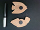 2 Magnet-Pins Fische / Holz - Sonstige & Ohne Zuordnung