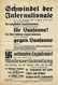 Wien; Flugblatt " Der Schwindel Der Intern,... "; Massenversammlungen In Wien 1933 R ! - Other & Unclassified