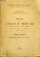 MANUEL DE L'ANGLAIS DU MOYEN AGE - DES ORIGINES AU XIV EME SIECLE - 4 VOLUMES - TOME 1 ET 2 - BIBLIOTHEQUE DE PHILOLOGIE - Engelse Taal/Grammatica