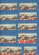 Denmark 10 Full Christmas Sheet 1993. Kalundborg Museum.Santa,Animals,Cat,Dog,Horse. Mnh. - Full Sheets & Multiples