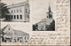 AK/CP Flössberg  Gasthof Schule    Bad Lausick  Gel./circ. 1909  Erhaltung/Cond. 2/2-   Nr. 01261 - Bad Lausick