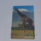 Tanzania-(TAZ-TT-01B)-giraffe-(9)-(150units)-(number Rite Side)-(C61156474)-used Card+1card Prepiad/gift Free - Tanzania