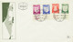 ISRAEL 1965/7, Wappen Von Städten Und Orten Israels Kpl. Mit Zierfeld A. 7 FDC's - FDC