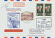 Delcampe - SAARLAND 1955 Zuleitungen Zum LH-Erstflug HAMBURG-DÜSSELDORF/FRANKFURT-NEW YORK - Poste Aérienne