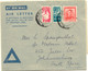 SOUTH AFRICA + NEW ZEALAND 1945 Extremely Rare Mixed Franking AIRMAIL Cover - Luchtpost