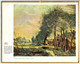 CALENDRIER GF 1964 - Route De Sin Le Noble, Peinture De Corot, Imprimeur Oberthur Rennes - Grand Format : 1961-70