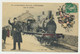 Auxerre - Carte Fantaisie Train Locomotive Gare...un Sympathique Souvenir De... - Auxerre