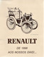 France - Renault De 1898 Aos Nossos Dias - Old Cars - Voitures - Revues & Journaux
