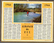 CALENDRIER GF 1966 - Pèche Au Lancer, Imprimeur Oberthur Rennes - Grand Format : 1961-70