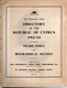 Directory Of The Republic Of Cyprus 1962-63, Including Trade Index And Biographical Section - Published By The Diplomati - Europa