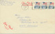 USA 1972 8 C Flag And White House Strip Of Three Superb Air Mail Cover VARIETIES - Storia Postale