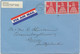 USA 1968 10 C Stars Strip Of 3 VF Air Mail Cover Slogan „SANTA ROSA, / CA / LAW DAY U.S.A. / FREEDOM UNDER THE LAW / MAY - 3c. 1961-... Covers