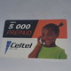 Uganda-(UG-CEL-REF-0001B)-young Girl-(1)-(ugsh-5.000)-(0188-7214-7302)-(look Out Side And Chip)+1card Prepiad/gift Free - Uganda