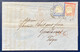 Lettre 1874 Alsace Lorraine Timbre Allemand N°16 & 17 Dateur De Thann In Elsaas Pour Gerardmer Dateur D'entrée Rouge TTB - Altri & Non Classificati