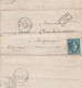 1864 THIZY (69) L.A.S. COUCHON Adressée à M. DOUHET, Notaire à AUZANCES (23) Relative à Une Vente - Documentos Históricos