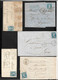 Delcampe - France Lot De 50 Lettres Et Plis Classiques" Bleus"  Oblitérés B/TB   à Saisir     Mise à Prix  1 Euro      Soldes ! ! ! - Collezioni (senza Album)