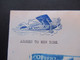 Portugal 1936 / 39 Erstflug Correio Aero 1e Expedicao Azores To New York Flugpostmarken Nr. 591 / 592 Flugzeugpropeller - Covers & Documents