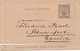 TUNIS 1890 15C Kab.-Kartenbrief M Ränder Ortskarte Von TUNIS +  25C N. BAYERN - Storia Postale