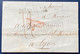 Espagne Lettre1829 Madrid  Lyon RR Griffe Rouge "M P.Te PAGADO HASTA LA RAYO" Et Griffe Espagne Par St Jean De Luz SUP - ...-1850 Préphilatélie